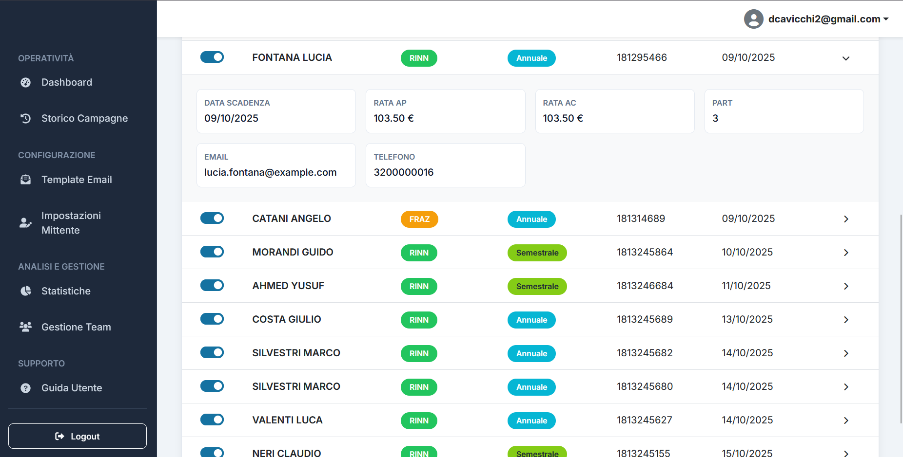 Import Excel scadenziario polizze in 2 minuti